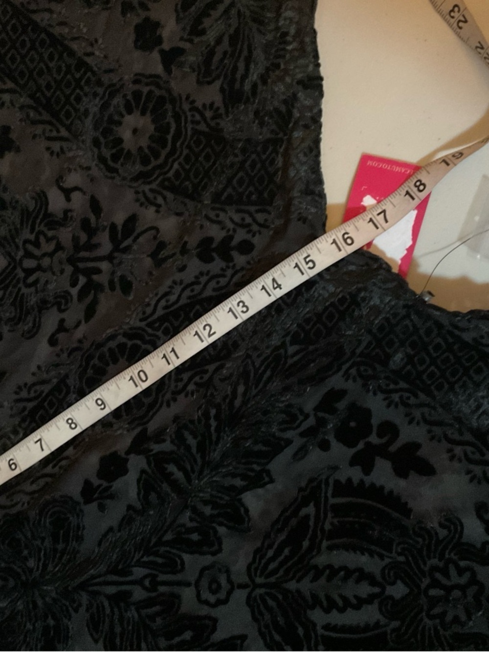 Vince Camuto Sheer Velvet Burnout Blouse Black 3X NWT - Picture 8 of 11